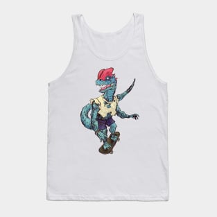 Dilophosaurus Skates Tank Top